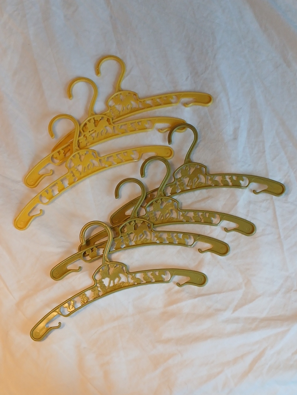 Vintage Baby World Co Decorative Plastic Hangers - Set of 7